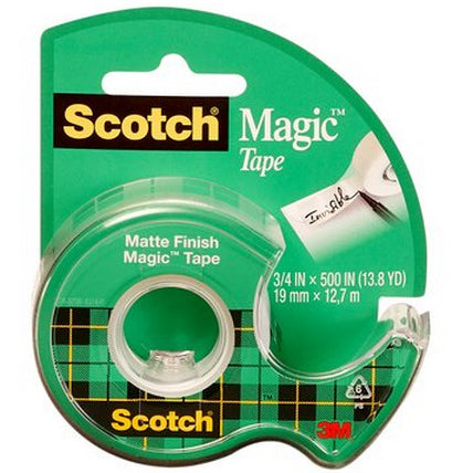 3M Magic Transparent Tape, 1/2" x 12.5 yds.