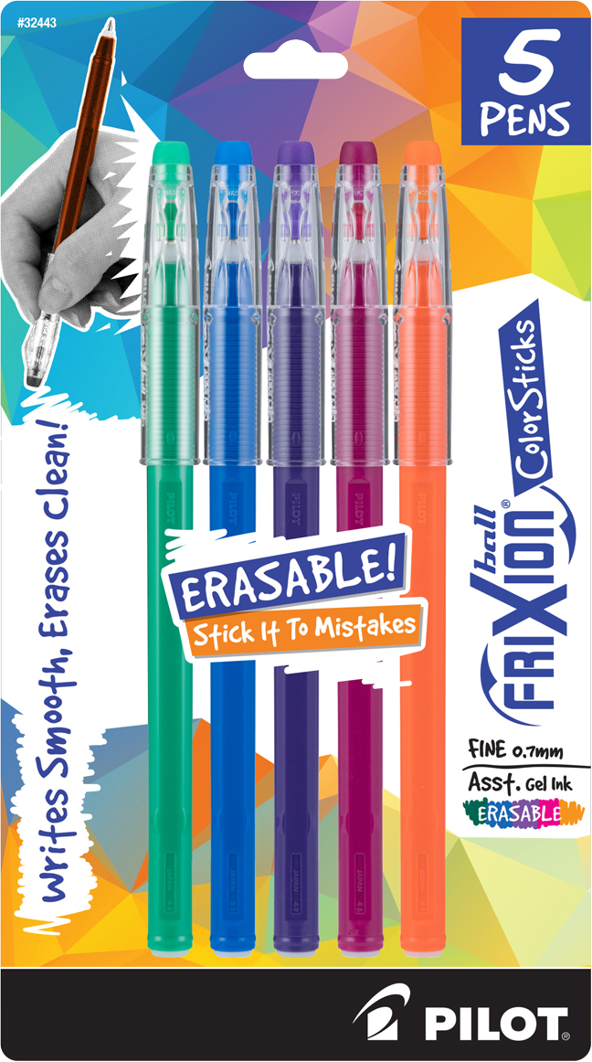 FriXion Erasable ColorSticks 0.7mm 5 Packs