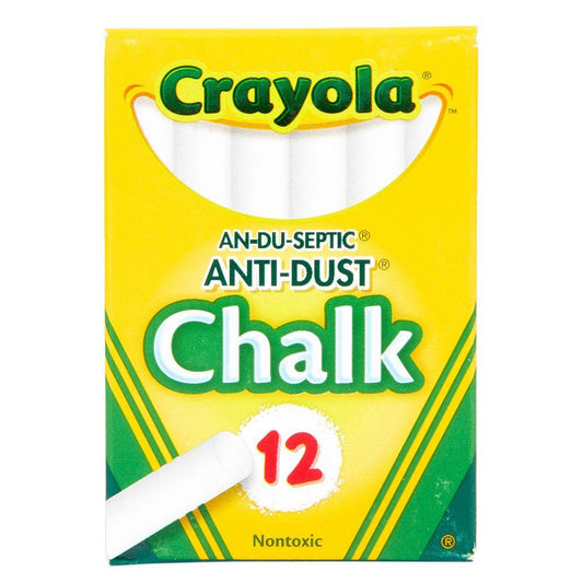 Crayola Anti-Dust White Chalk