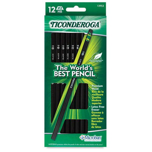 Ticonderoga Pencil #2 Black 12 Pack