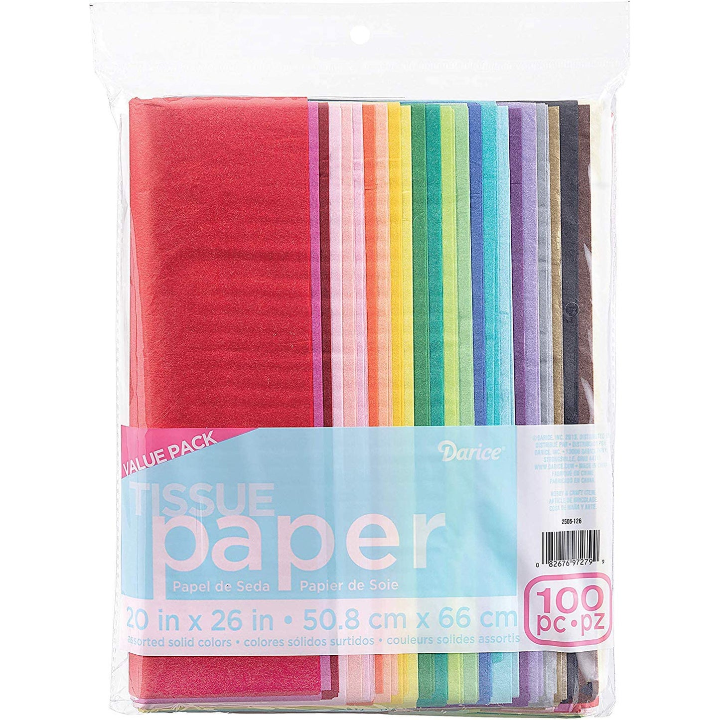 Darice Tissue Paper, Multicolor